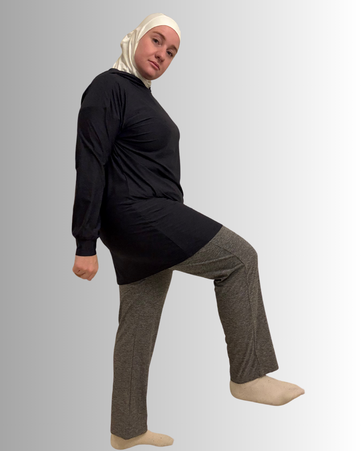 Sport hijab, sports hijab, active hijab, athletic hijab, modest activewear, active hijabi, active muslim, modest athleticwear, modest gymwear, modest sports clothes, modest gym top, modest gym shirt, islamic gym shirt, islamic gym top, loose gym shirt, loose gym top, muslim gym shirt, muslim gym top, hooded gym shirt, hooded gym top, relaxed pants, workout pants, loose pants, modest gym pants, modest active pants, modest athletic pants