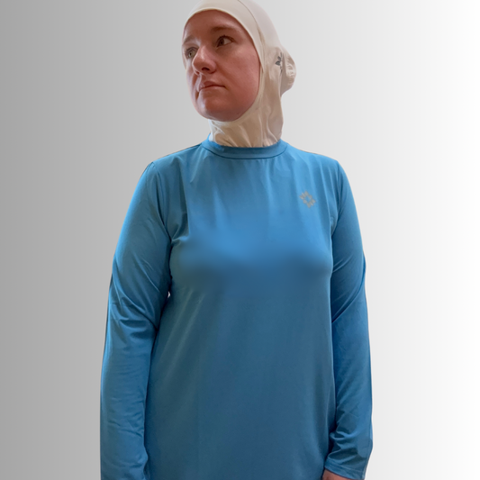 The All-Around Athlete Top in Cyan