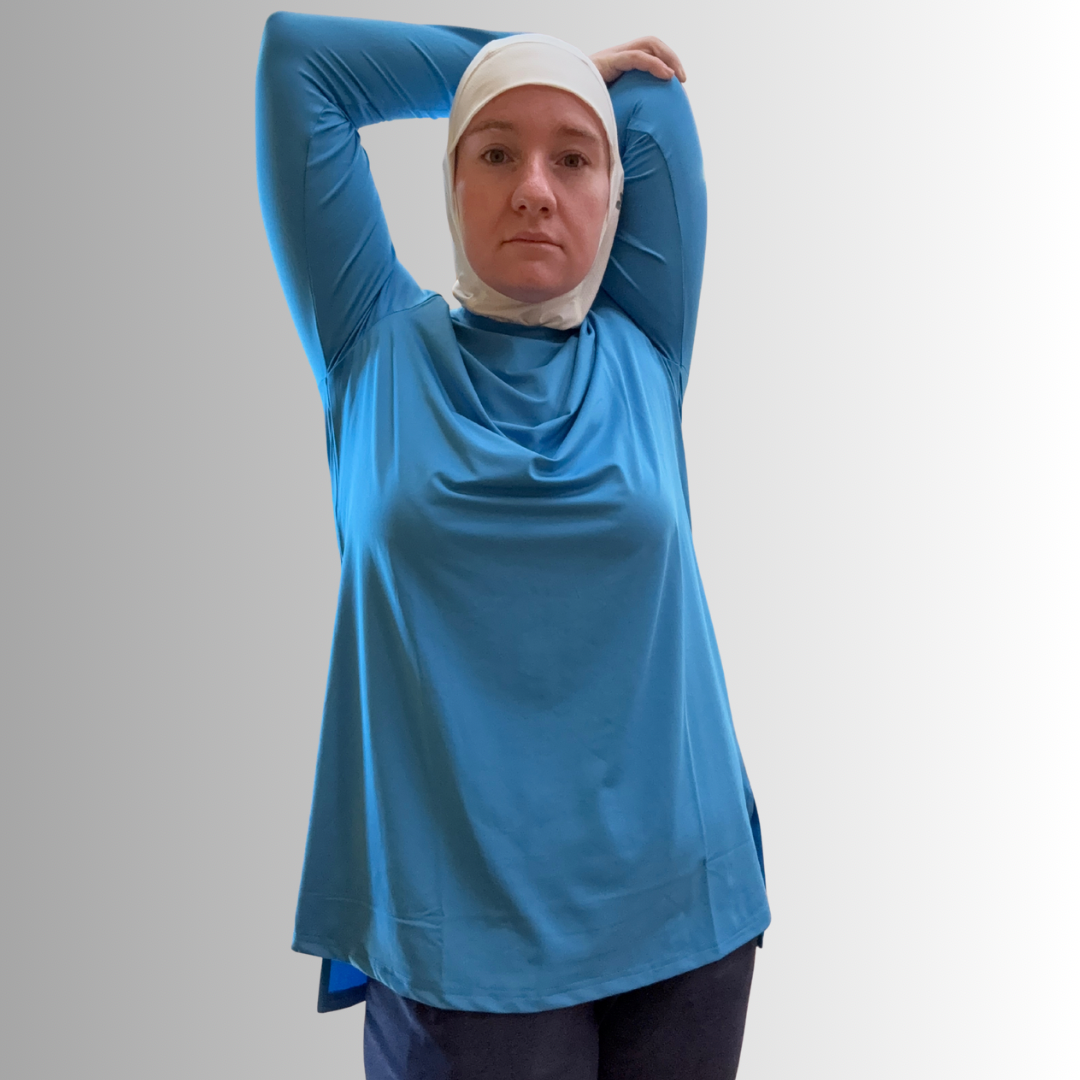 The All-Around Athlete Top in Cyan
