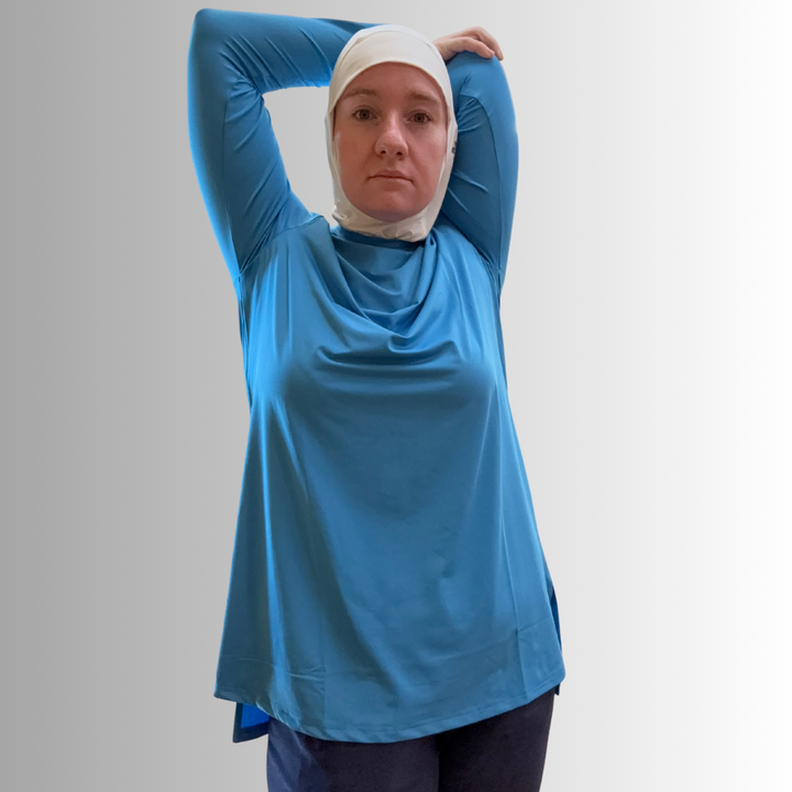 The All-Around Athlete Top in Cyan