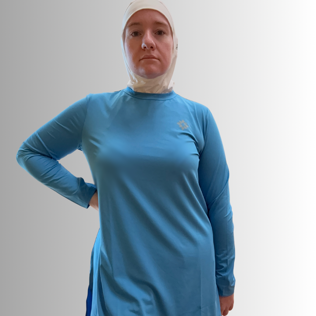 The All-Around Athlete Top in Cyan