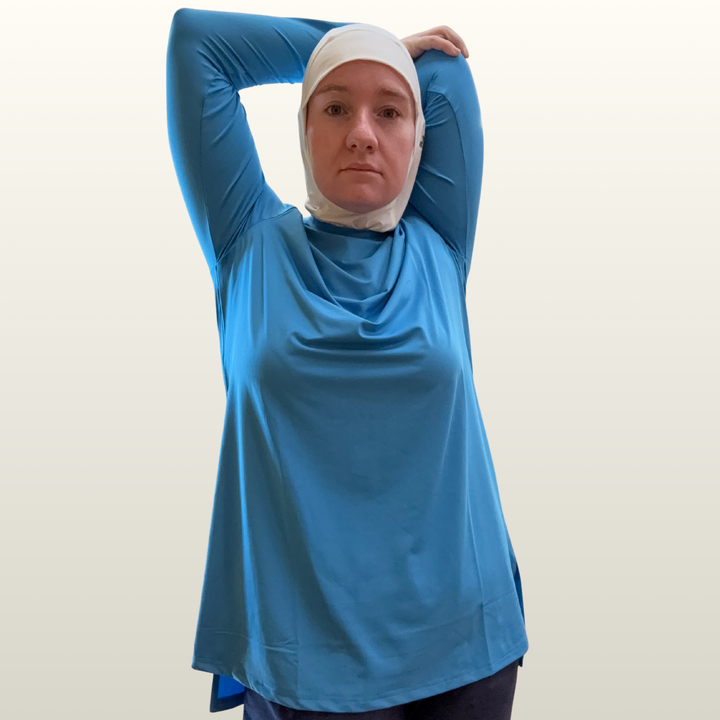 The All-Around Athlete Top in Cyan