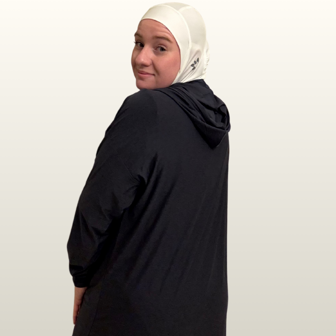 Modest Movement Coord Set – Hooded Top+ Relaxed Workout Pants in Navy