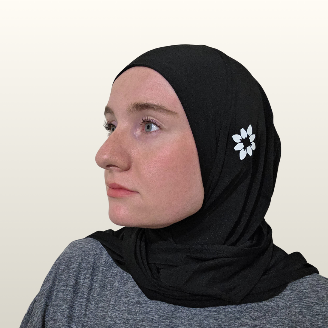 The SnapFit Sport Hijab in Black