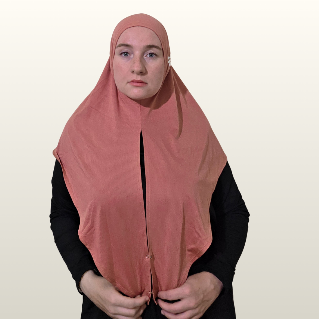 The SnapFit Sport Hijab in Coral