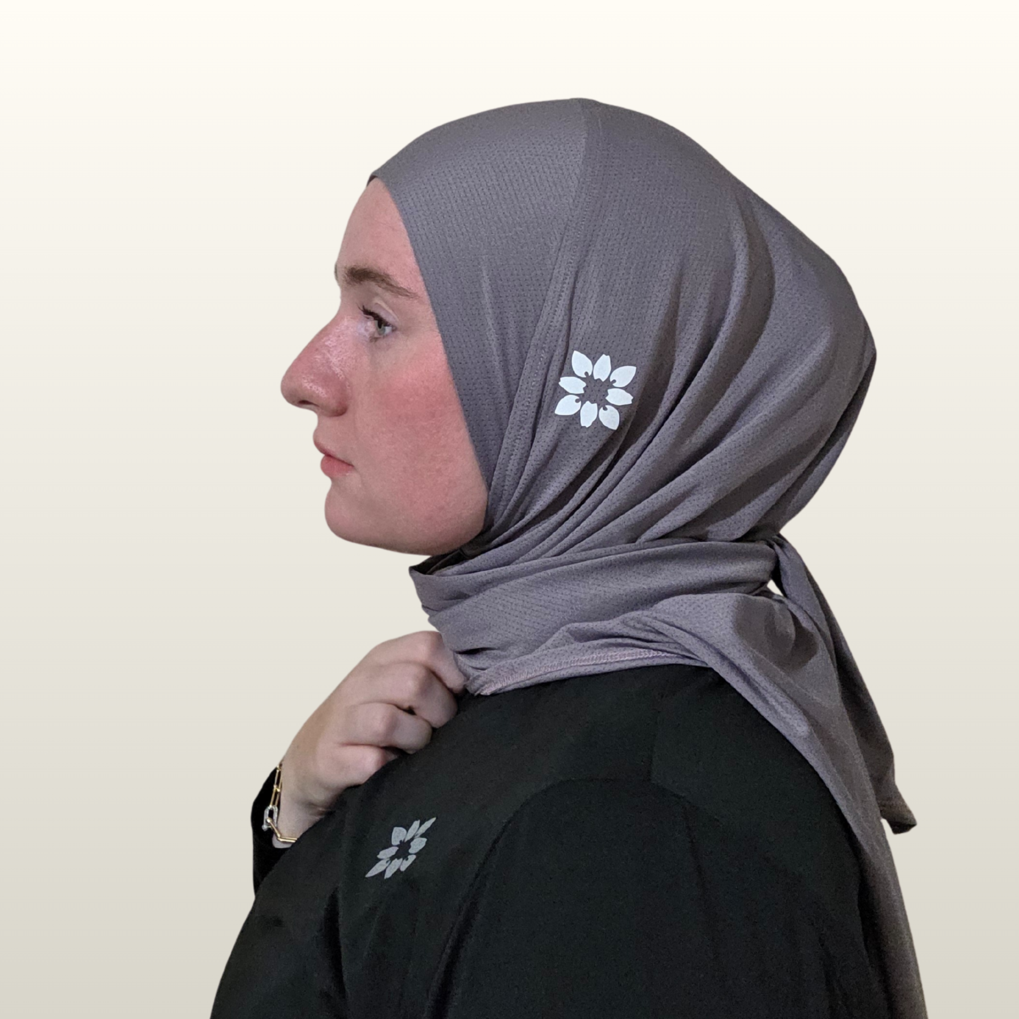 The SnapFit Sport Hijab in Dusk Gray